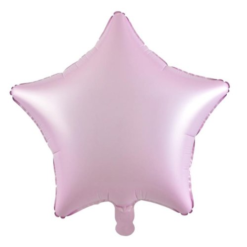 Matt Pastel Pink Star Foil Balloon