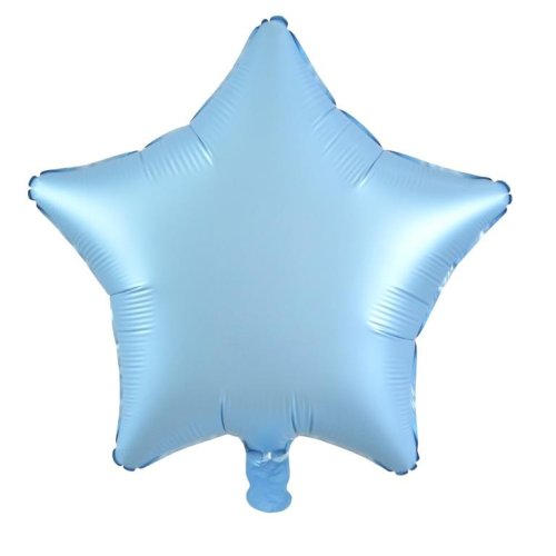 Matt Pastel Blue Star Foil Balloon