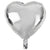 Silver Heart Foil Balloon
