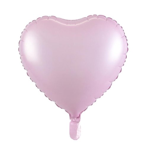 Matt Pastel Pink Heart Foil Balloon