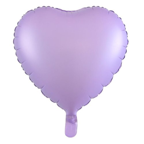 Matt Pastel Lilac Heart Foil Balloon