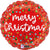 Merry Christmas Confetti Foil Balloon