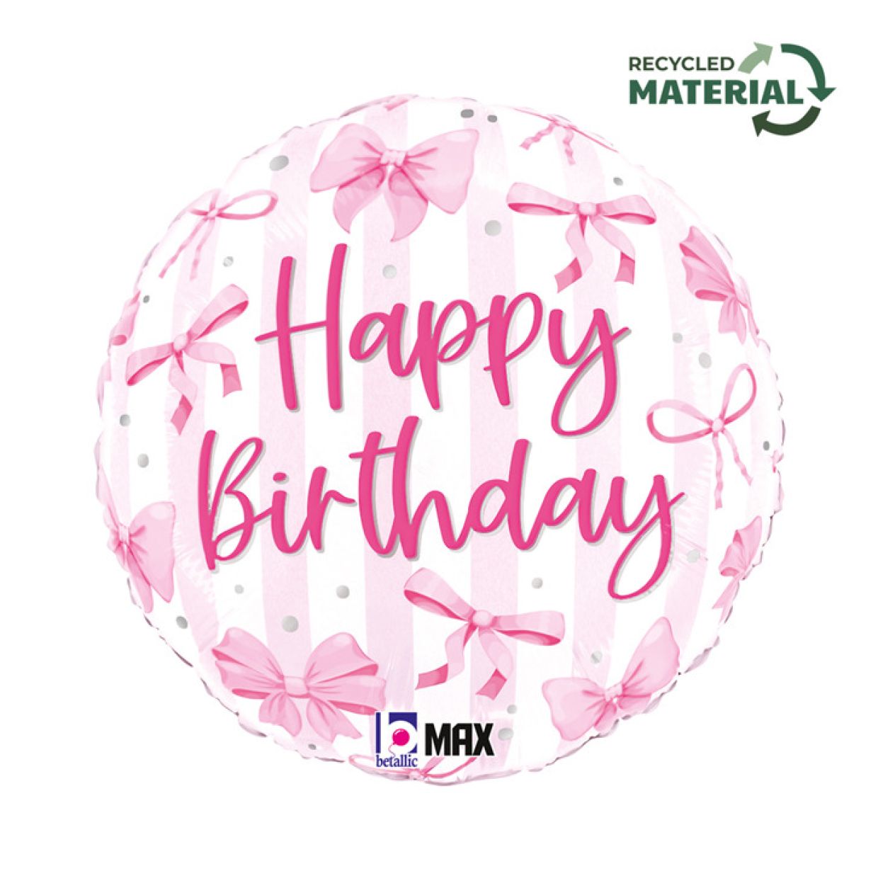 Beautiful Bow Happy Birthday Foil Balloon - Party Affair