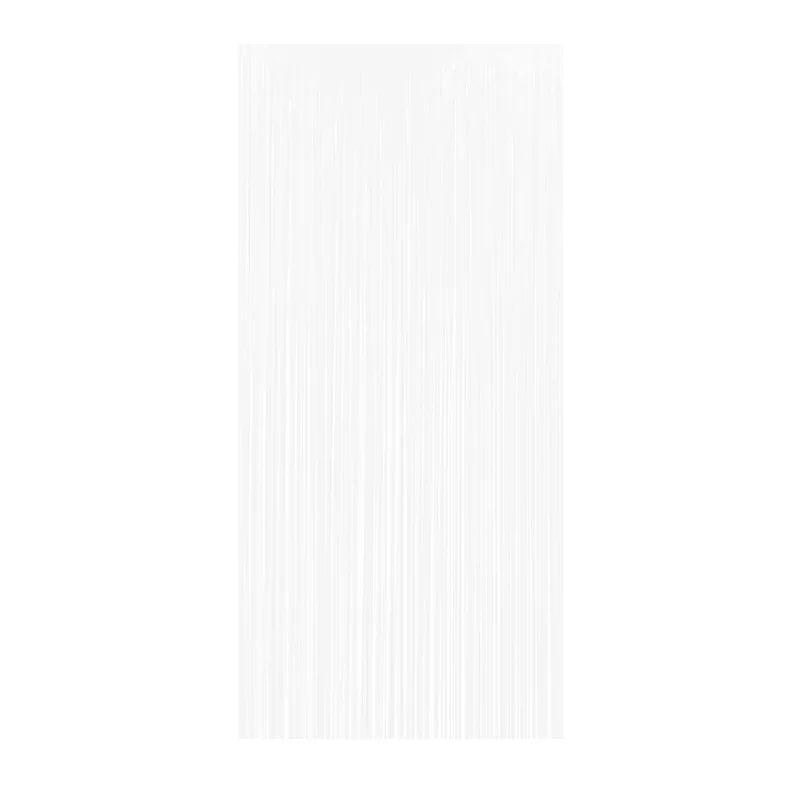 Metallic White Foil Curtain