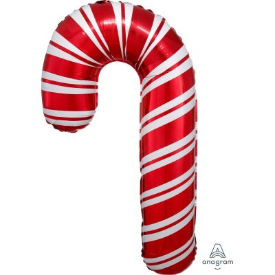 Holiday Candy Cane Foil Shape Balloon