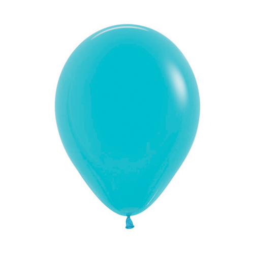 Teal Latex Balloons - Pack 25 Flat