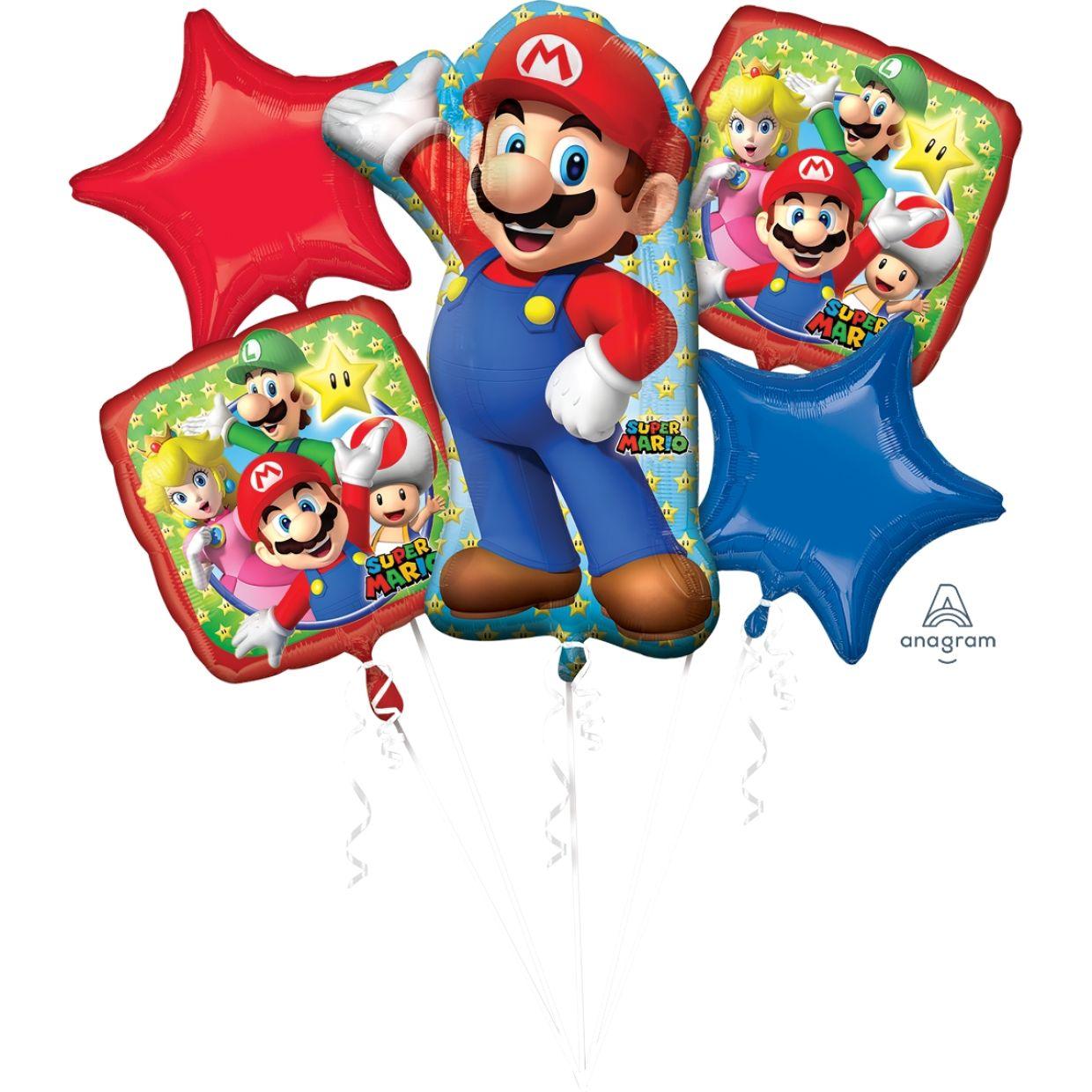 Mario Bros Balloon Bouquet Kit - Party Affair