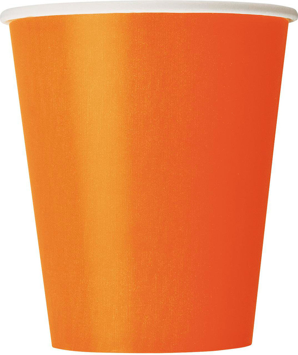 Pumpkin Orange Paper Cups