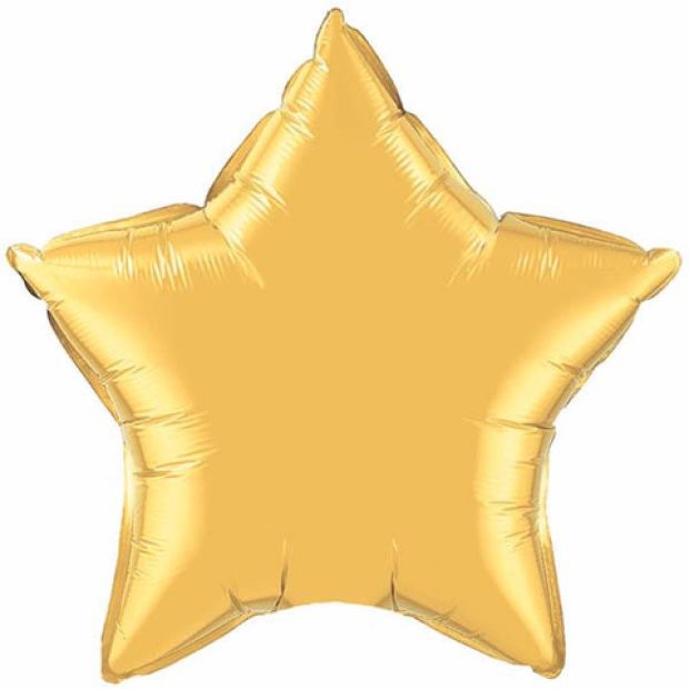 Gold Jumbo Star Shaped Foil Balloon