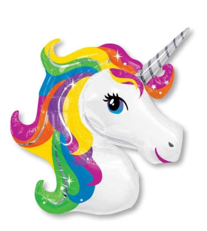 Bright Unicorn Head Shape Foil Balloon - Party Affair