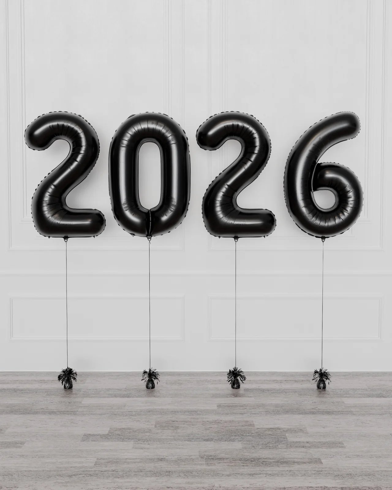 2026 Helium Foil Number Numbers Set - New Years