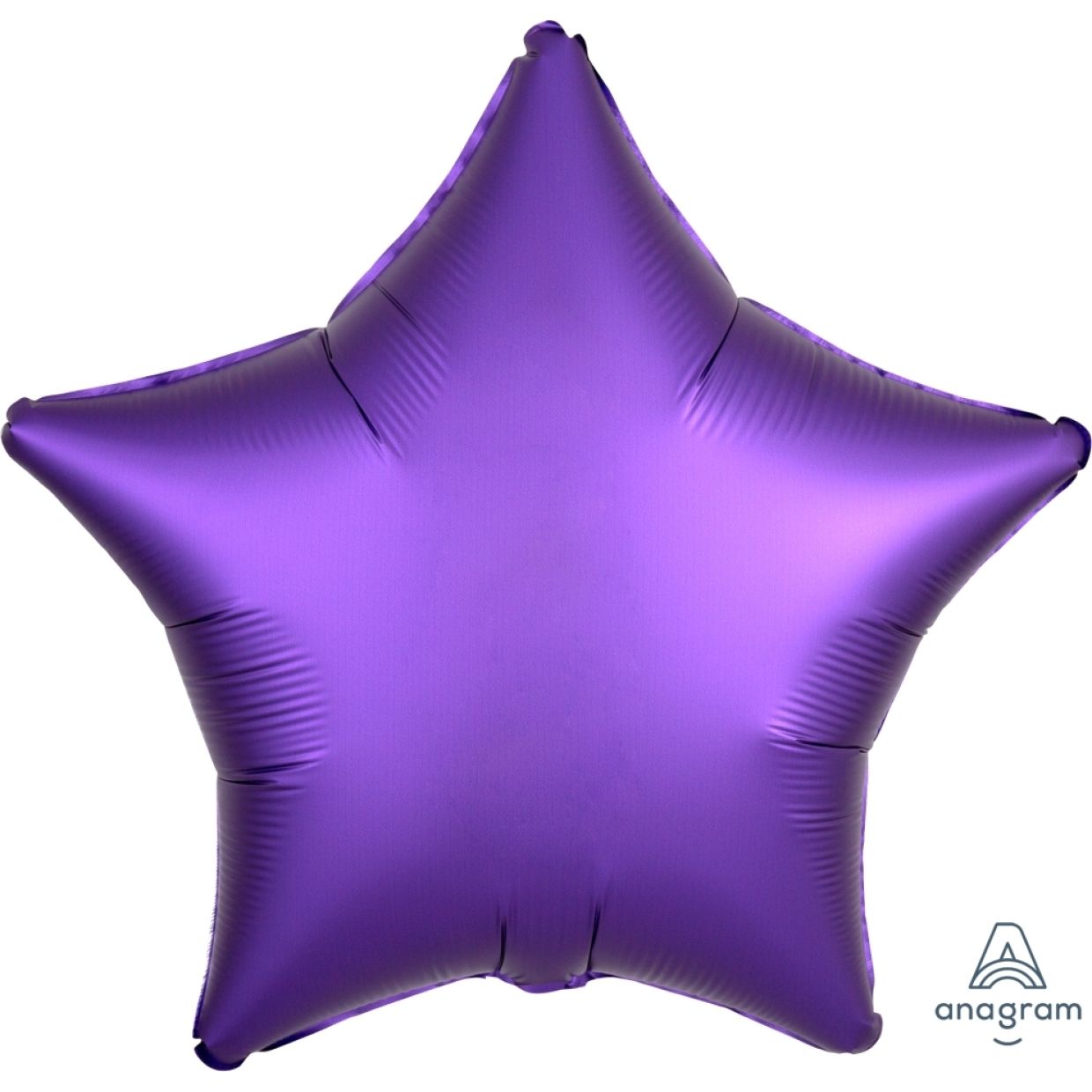 Satin Luxe Purple Royale Star Foil Balloon