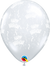 Clear Happy Birthday Print Latex Balloon - 40cm
