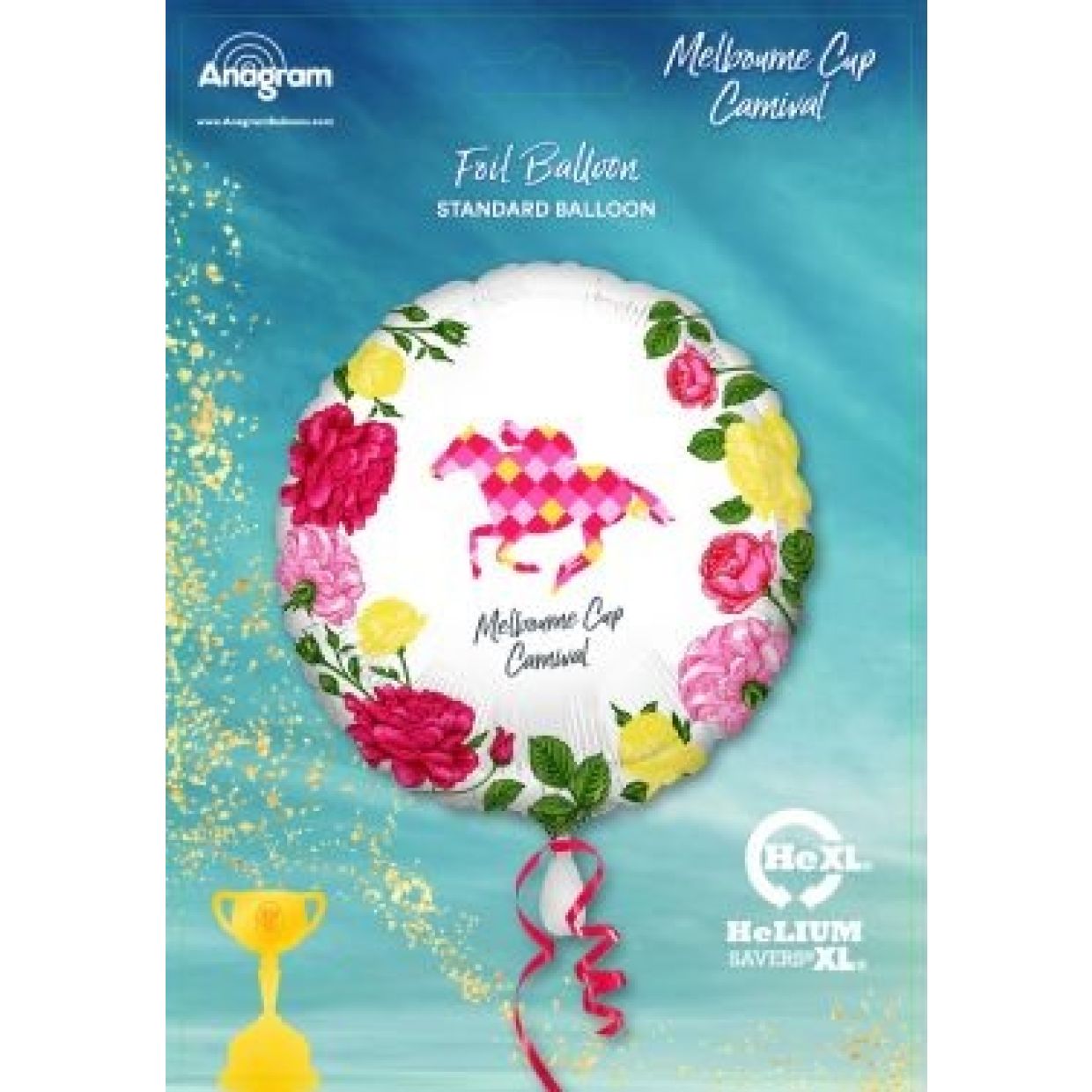 Melbourne Cup Carnival Round Foil Balloon