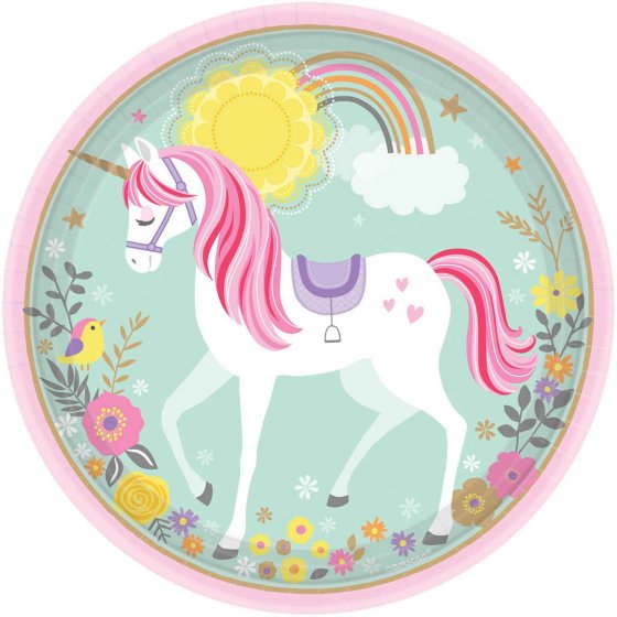 Magical Unicorn Paper Party Plates