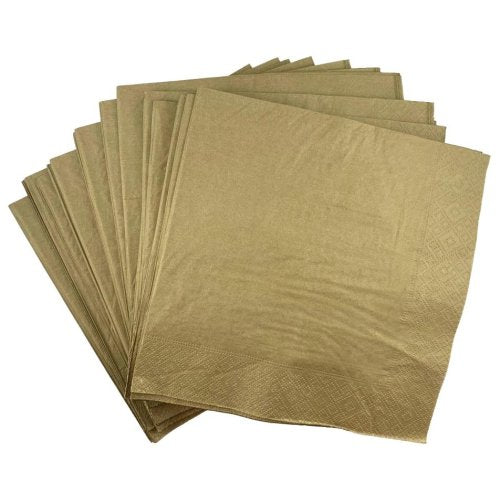 Metallic Gold Dinner Napkins