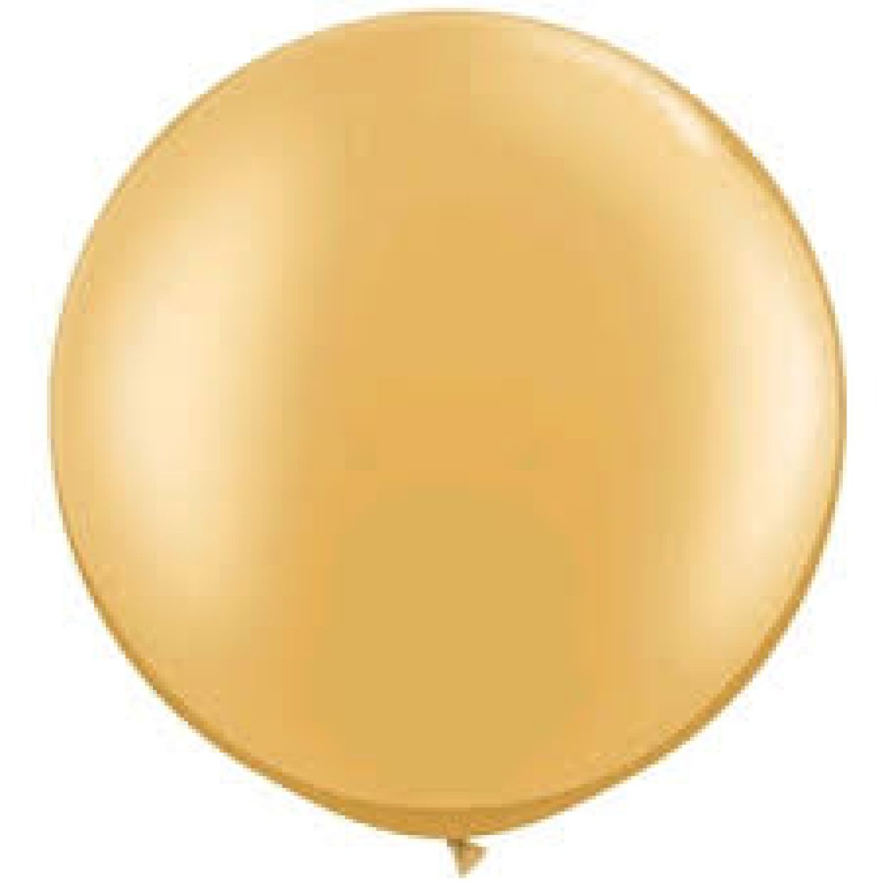 Jumbo 76cm Pearl Gold Round Latex Balloon - Flat