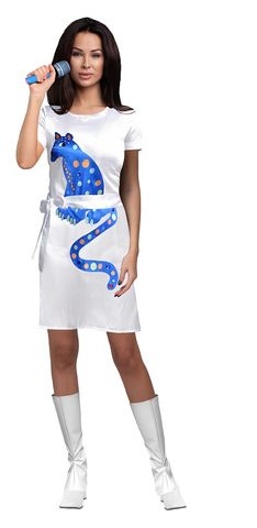 Agnetha Cat Dress - Female Adult Costume - Party Affair