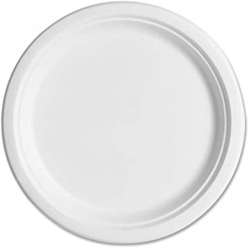 White Round (Enviroboard) Paper Dinner Plates 10