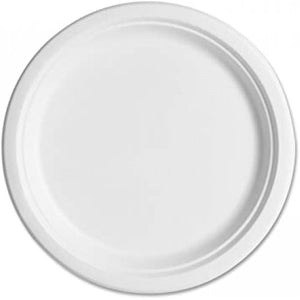 White Round (Enviroboard) Paper Dinner Plates 10