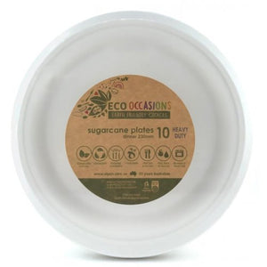 White Round (Enviroboard) Paper Dinner Plates 10