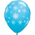 Snowflake Print Latex Balloon