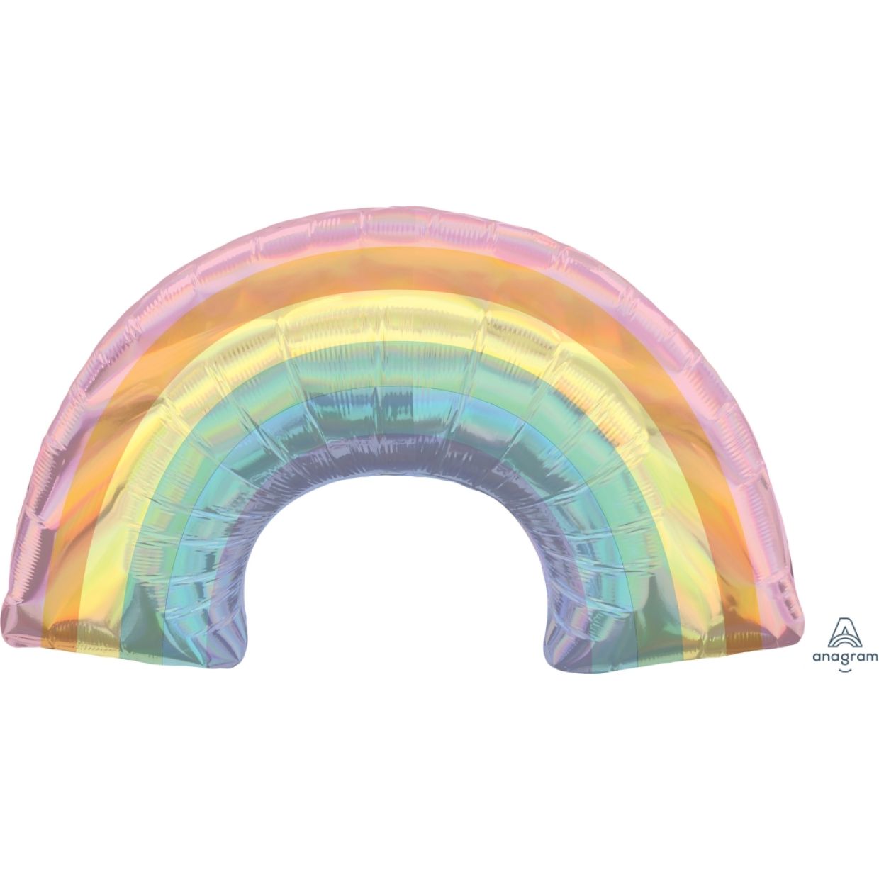 Iridescent Rainbow Foil Balloon Shape