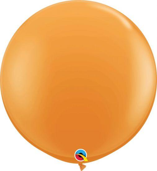 Jumbo 90cm Orange Round Latex Balloon - Flat - Party Affair