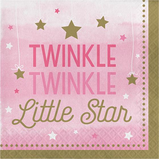 One Little Star Paper Lunch Napkins - Party Affair
