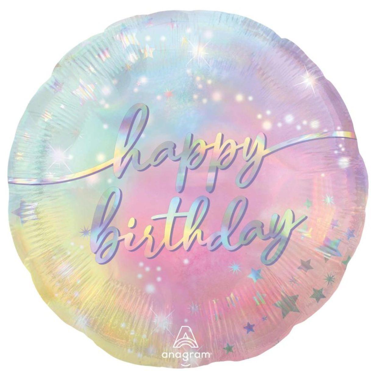 Luminous Happy Birthday Foil Balloon - Party Affair