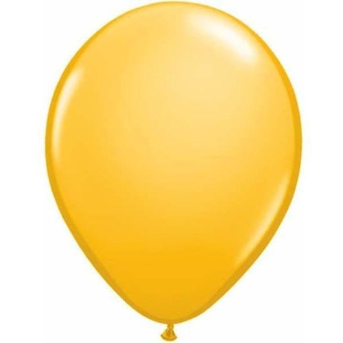 Standard Goldenrod Latex Balloons - Pack 25