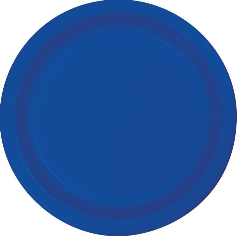 Cobalt Blue Paper Dinner Plates 