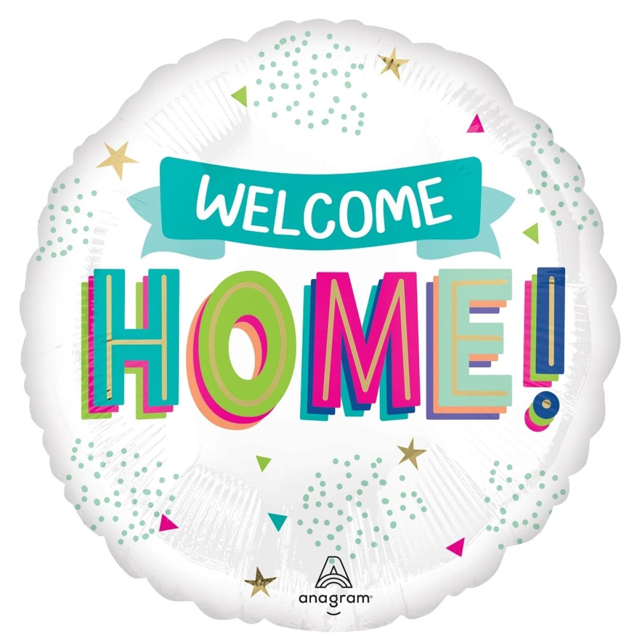 Welcome Home Burst Foil Balloon