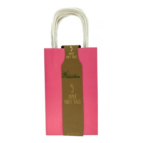 Eco-Friendly Fuchsia Paper Party Bags