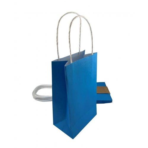 Eco-Friendly Azure Blue Paper Party Bags - Party Affair