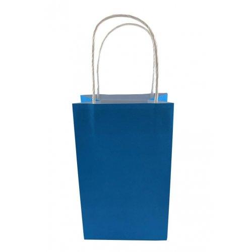 Eco-Friendly Azure Blue Paper Party Bags - Party Affair