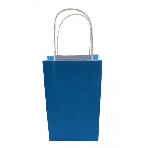 Eco-Friendly Azure Blue Paper Party Bags