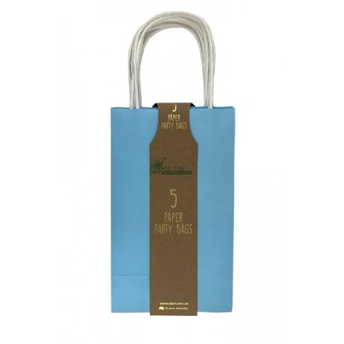 Eco-Friendly Pastel Blue Paper Party Bags