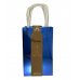 Eco-Friendly Metallic-Blue Paper Party Bags 