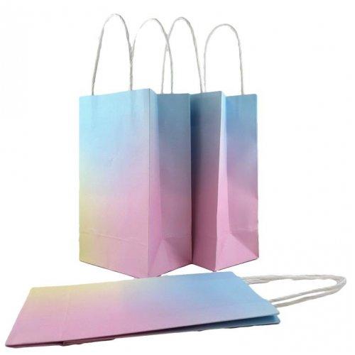 Eco-Friendly Pastel Rainbow Paper Party Bags - Party Affair