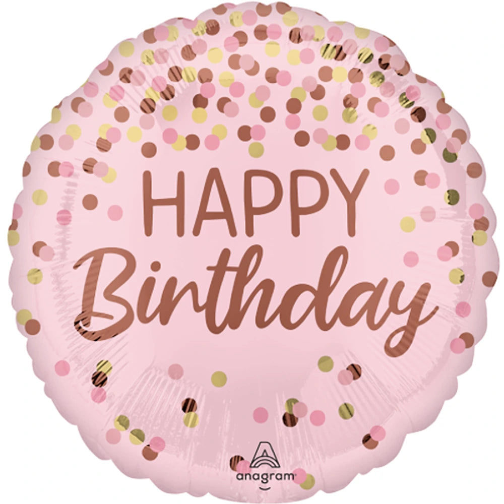 Pretty Pink Happy Birthday Foil Balloon