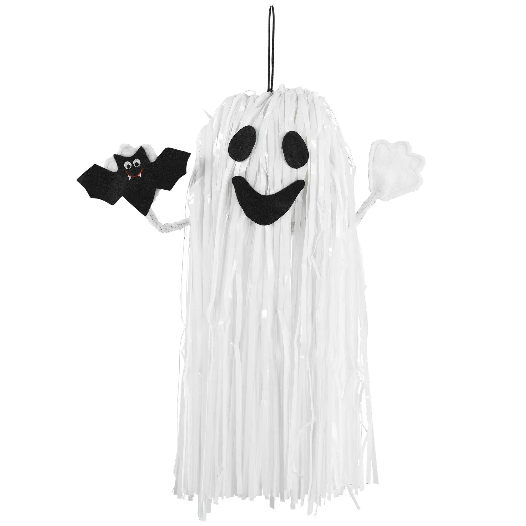 Paper Fringe & Fabric Hanging Ghost