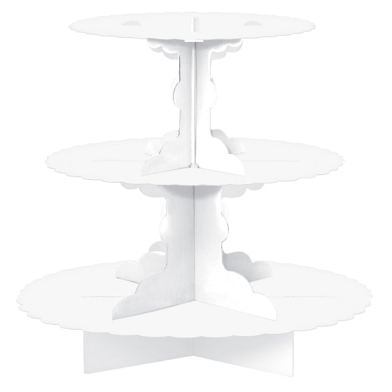 White Cup Cake Stand 