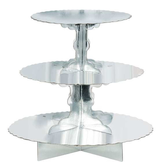 Silver Cup Cake Stand