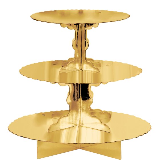 Gold Cup Cake Stand