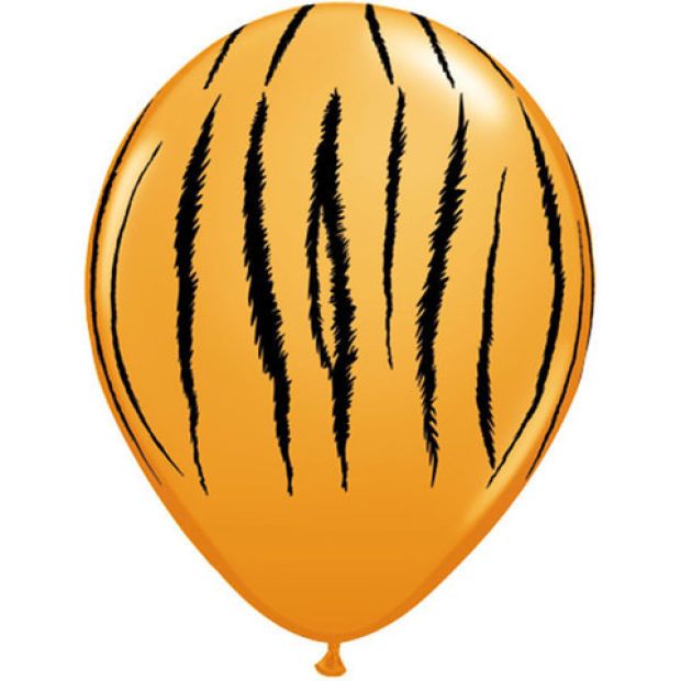 Tiger Stripes Print Latex Balloon