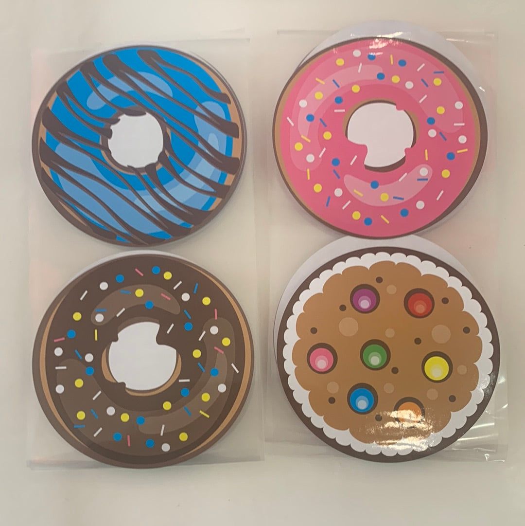 Sweet Donut Circle Stickers