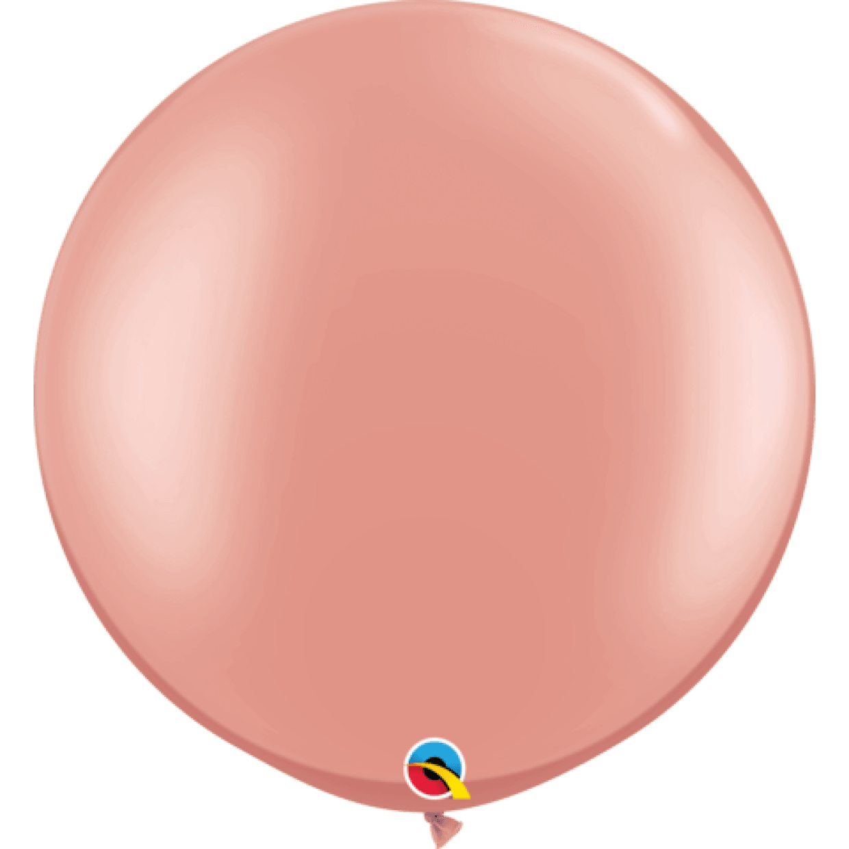 Jumbo 76cm Pearl Rose Gold Round Latex Balloon - Flat - Party Affair