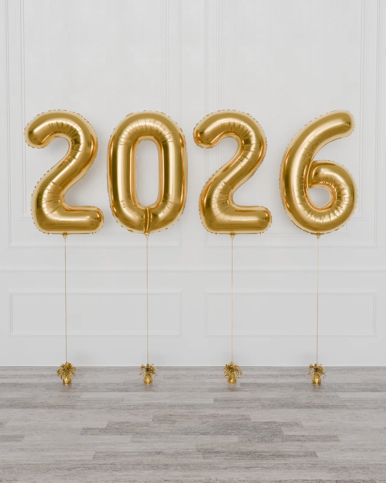 2026 Helium Foil Number Numbers Set - New Years