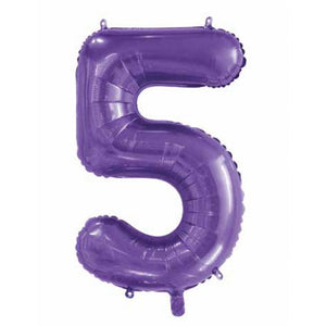 Purple Foil Number Balloon 86cm - Choose Your Number